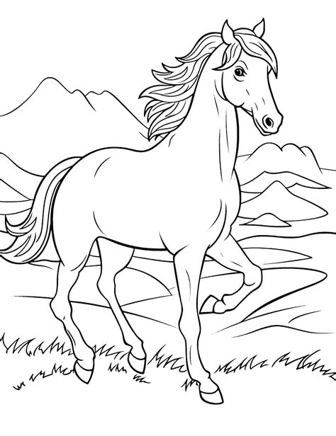 Horse Coloring Pages For Kids