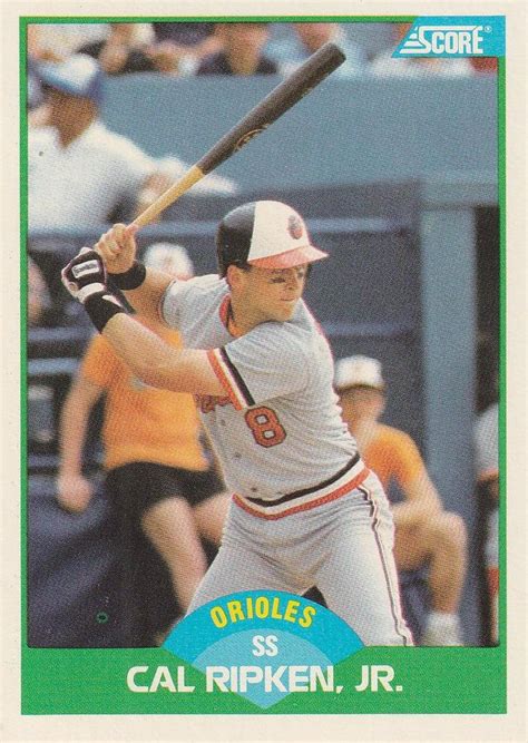 1989 Score 15 Cal Ripken Jr Trading Card Database