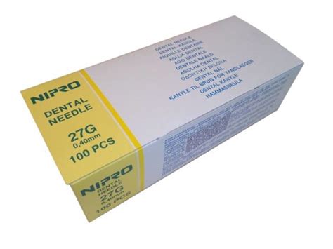Igle za karpul 27g (0,4x35mm) – Commex d.o.o. – Stomatološka oprema ...