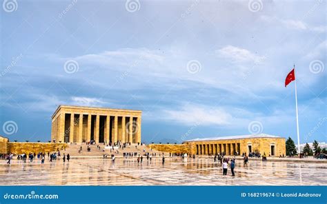 Anitkabir The Mausoleum Of Mustafa Kemal Ataturk In Ankara Turkey