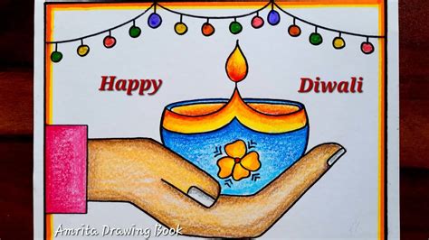 Beautiful Diwali Drawing Happy Diwali Drawing Diwali Festival