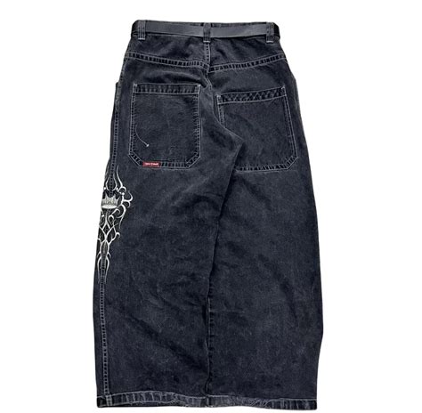 Jnco Jeans Y2k Womens Harajuku Retro Hip Hop Embroidery Baggy Jeans