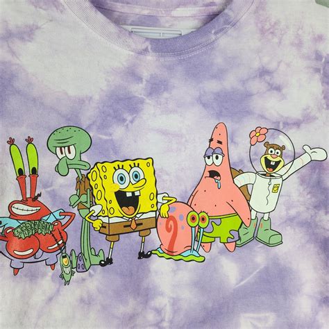 Nickelodeon Spongebob Squarepants Tshirt Xl Purple W Gem