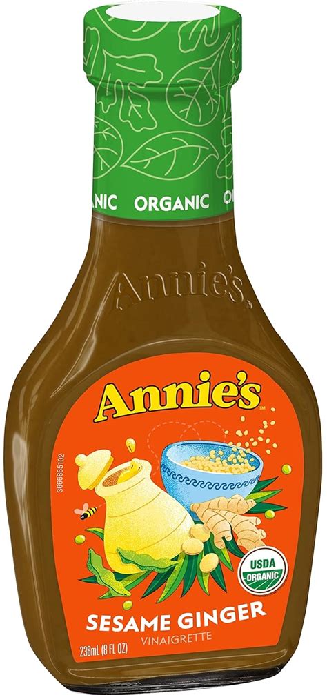 Annie S Sesame Ginger Vinaigrette Dressing Certified Organic Non Gmo