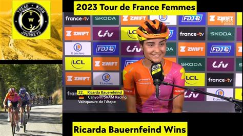 Ricarda Bauernfeind Wins 2023 Tour De France Femmes Stage 5 Solo