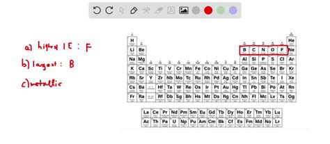 Solved Consider The Elements B C N O F A Which Element Has The