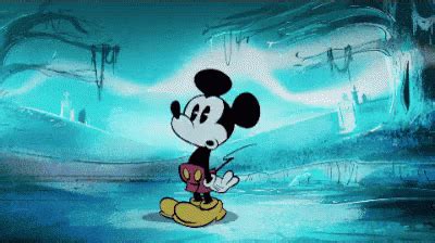 Mickey Freaking Out Mickeymouse Scared Disney Descubre Y