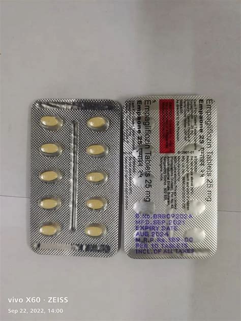 Empaone 25 Mg Tablet At Rs 151stripe In Gurgaon Id 26901189455