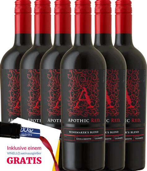 Buy 6er Vorteils Weinpaket Apothic Red 2020 Apothic Wines At Vinello