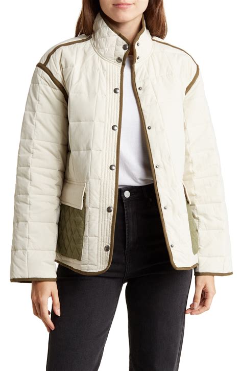 BLANKNYC Colorblock Quilted Jacket Available At Nordstromrack