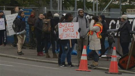 Activists Block Access To New King Co Youth Jail Under Construction