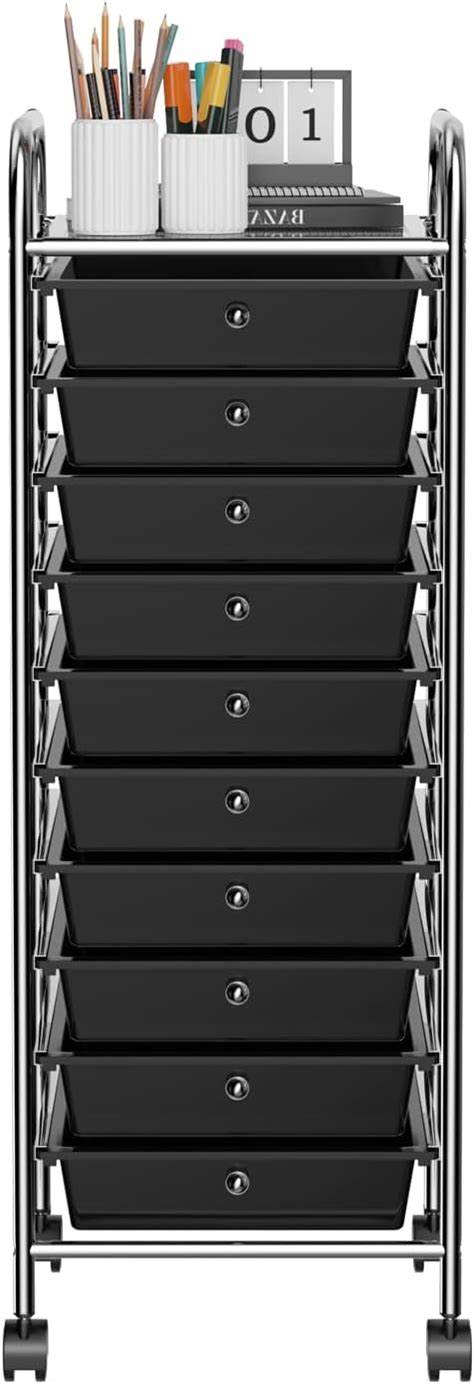 Seville Classics 10 Drawer Multipurpose Mobile Rolling