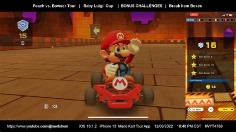 Mario Kart Tour Peach Vs Bowser Tour Baby Luigi Cup Bonus Challenges