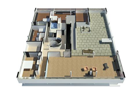 Villa Savoye Le Corbusier Revit 3d Model Cgtrader