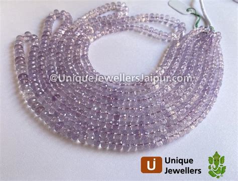 Scorolite Far Faceted Roundelle Beads