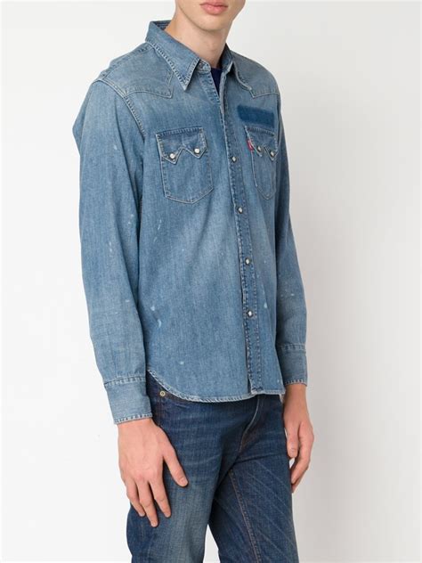 Levis Classic Denim Shirt In Blue For Men Lyst