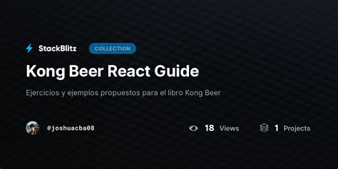 Kong Beer React Guide By Joshuacba08 StackBlitz