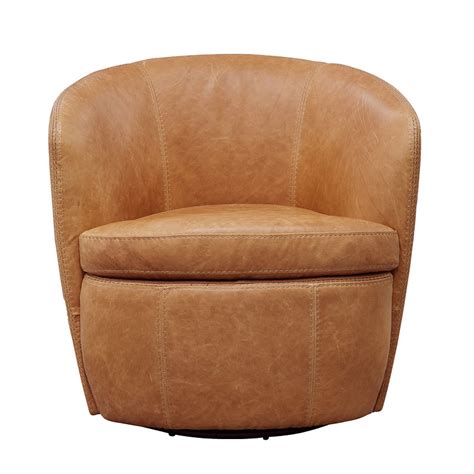 Barolo Vintage Saddle Swivel Club Chair By Parker Living Furniturepick