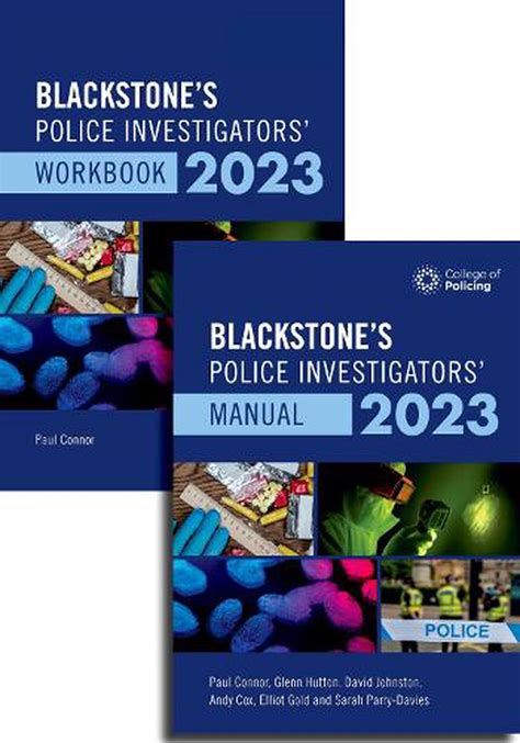 Blackstone S Police Investigators Manual And Workbook 2023 By Oxford