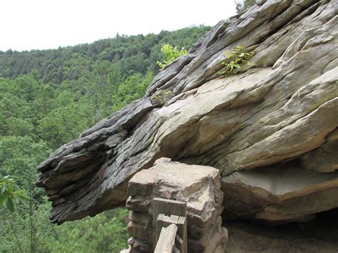 Trough Creek State Park Copperous Rock Balanced Rock And Rainbow