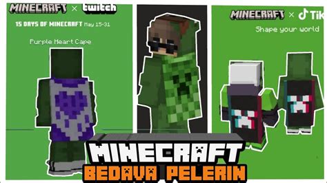 Minecraft ta 3 Bedava Pelerin Nasıl Alınır PE BE YouTube