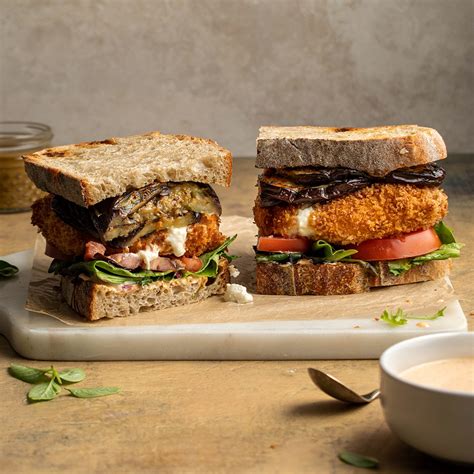 Fried Eggplant Sandwich