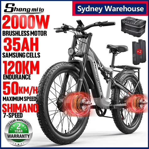 Shengmilo S600 26 Inches Adult Electric Mountain Bike 2000W Dual Motor