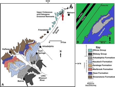 A Geologic Map Of The Upper Cretaceous And Paleogene Formations Of