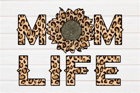 Leopard Mom Life Sublimation Graphic By Arinnnnn Design · Creative Fabrica