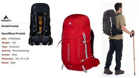 Semi Carrier Eiger Path L Tas Gunung Eiger Liter