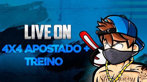 LIVE ON TENTANDO DA CAPA JOGANDO 4x4 APOSTADO FREE FIRE AO VIVO