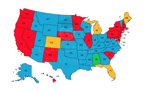 Texas Reciprocity Map 2017 | Free Printable Maps