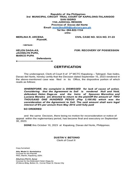 Certificate Of Finality Pdf