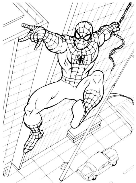 Introducir Imagen Siluetas De Spiderman Para Colorear Abzlocal Mx