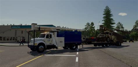 Fs22 Ih4900 Bucket Truck Chs V2 0 0 1 Fs19 Fs17 Ets 2 Mods