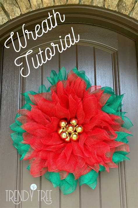 Poinsettia Faux Burlap Wreath Tutorial 2020 Burlap Wreath Tutorial