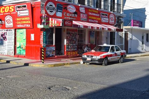 Mexican Streetscape Editorial Stock Image Image Of Auto 268790619