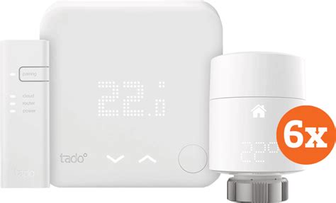 Tado Slimme Thermostaat V3 Startpakket 6 Radiatorknoppen Smart