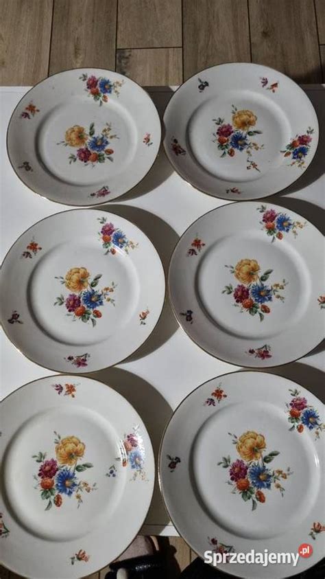 Talerze P Askie Porcelana Francuska Limoges Vintage Rezerwac Wola