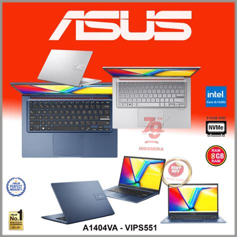 Promo ASUS Vivobook 14 A1404va Vips551 Core I5 1335u 8GB 512GB SSD W11