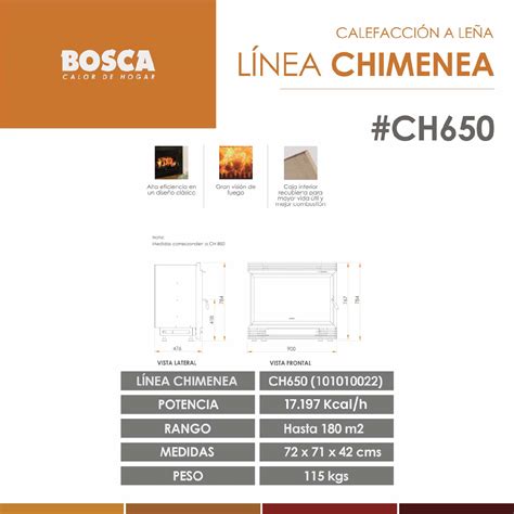 Categorías de productos Chimeneas Bosca calor de hogar