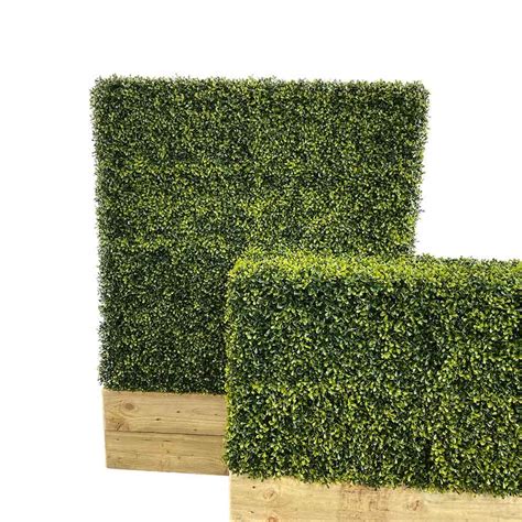 Pre Made Artificial Boxwood Hedge The Outdoor Look