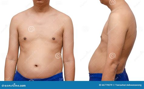 Abdominal Surface Of Fat Woman On White Background Royalty Free Stock