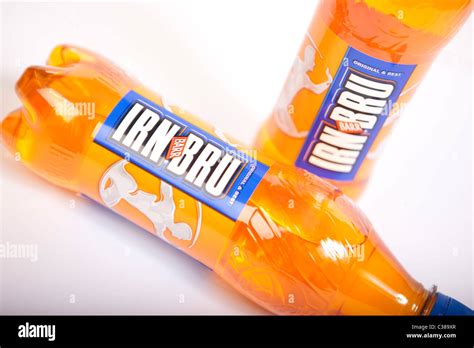 Illustrative Image Of Irn Bru Bottles Stock Photo Alamy