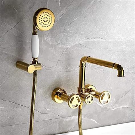 Robinet De Baignoire Avec Douche Main Ensemble De Robinet Mitigeur De