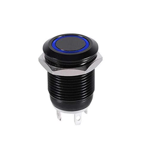 V Led Power Switch Push Button Switch Keenso Mm Waterproof Metal