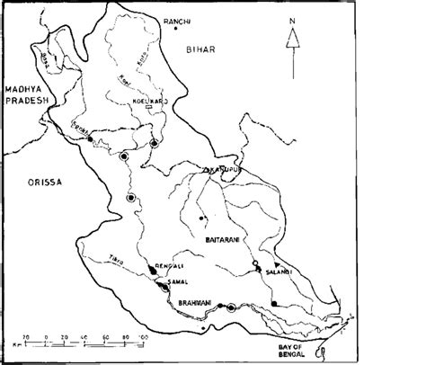 Brahmani River Basin Includes Various Portions From Jharkhand