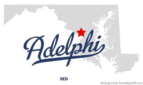 Map of Adelphi, MD, Maryland