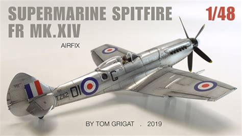 Airfix Silver Spitfire Fr Mk Xiv Assembled In Stop Motion Video