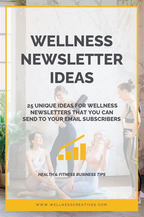 25 Engaging Wellness Newsletter Ideas For Your Audience